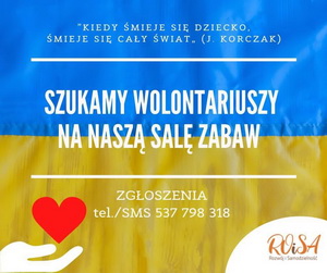 Wolontariusze do pomocy w opiece nad dziećmi pilnie poszukiwani    