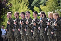 Przysięga WOT i pokaz klas wojskowych