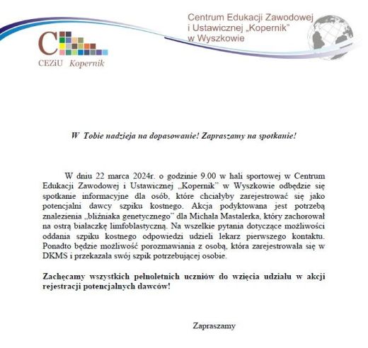 Zapraszamy na spotkanie